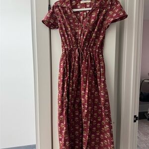 Christy Dawn- Simple Dawn Dress in Antique Lotus Red